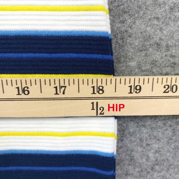 Draper James Dress Sz XS Bell Sleeve Stripe Zipper Casual Fit Flare Mini Career - Picture 6 of 15